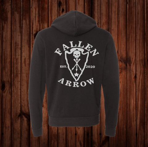 Black and Silver Hoodie (Bella Canvas 52/48 Dual Blend)